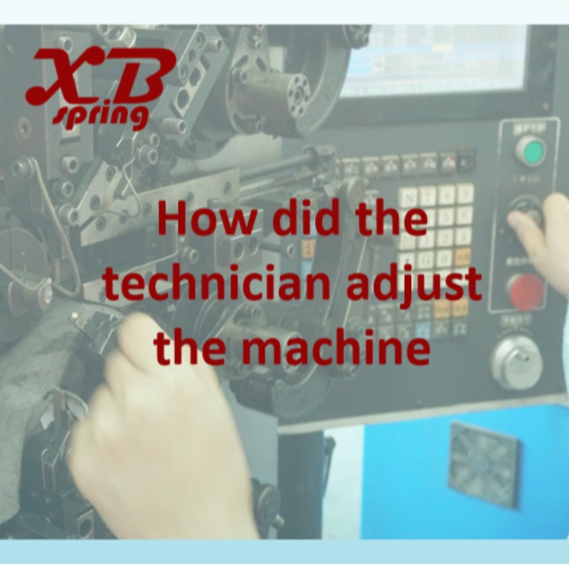 Wie hat der Techniker die Maschine angepasst?